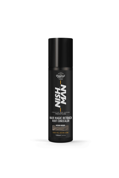 NISHMAN Hair Magic Retouch Root Concealer Medium Brown 100ml