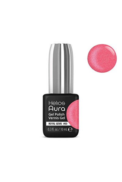 Helios Aura Gel Polish Gel Royal Gems Coral Pink 03
