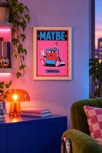 Ahşap Çerçeveli Tablo (Kumaş Dokulu) | 23 x 32 cm