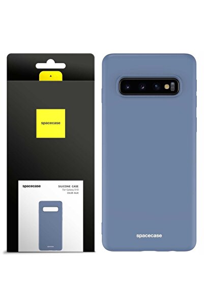spacecase Husă de silicon Galaxy S10 albastră