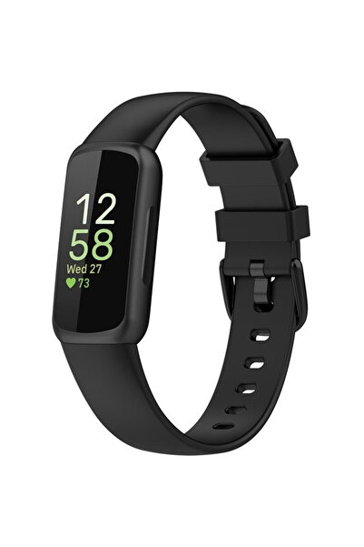XGSM Curea din silicon pentru Fitbit Inspire 3, Negru