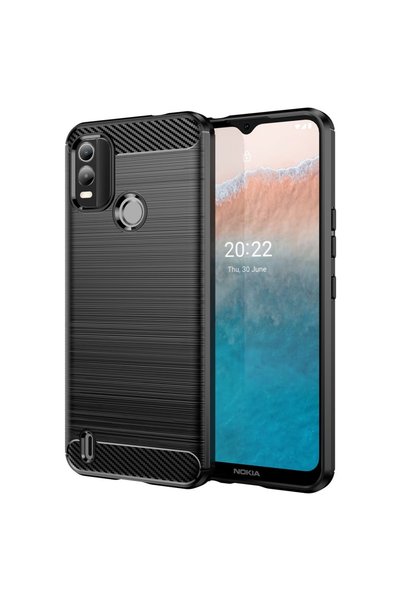 XGSM Husă pentru Nokia C21 Plus 4G, Carbon, negru