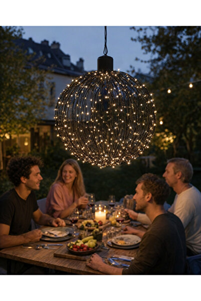 OEM Ghirlandă luminoasă Twinkle, 140 LED-uri, Ø30 cm, temporizator, pentru in...