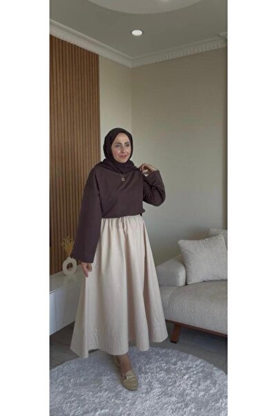RMG BUTİK Ribbed Skirt
