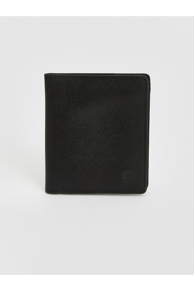 LC Waikiki Nevavm Black Men's Wallet with Difference