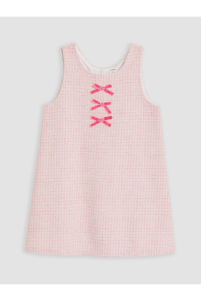 LC Waikiki Two Mt Shop Quality Lcw Kids Pink Patterned Girls' Dress
