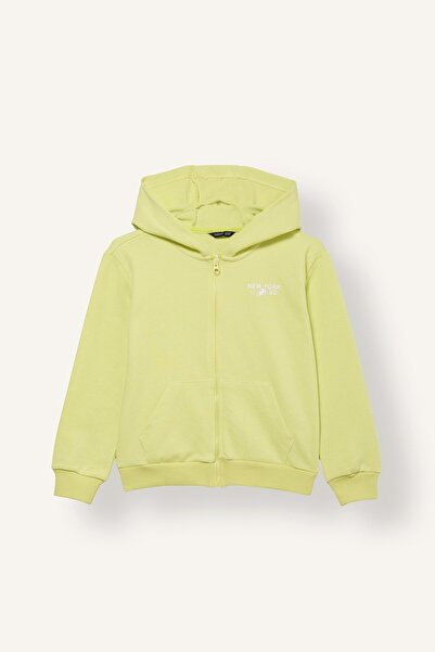 DeFacto Sweatshirt mit Reißverschluss und Kapuzentasche, Basic-Cardigan für M...