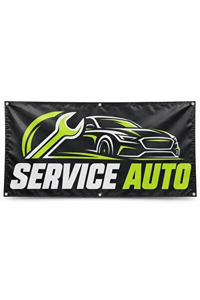 ShopPrint Banner service auto – model contrast, 150x75 cm, frontlit cu tiv și...