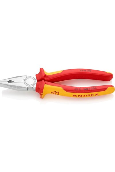 Knipex , 03 06 180 Combination Pliers Chrome Plated Vde 180 mm