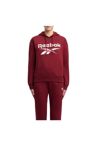 Reebok Γυναικείο Φούτερ με Κουκούλα από Φλις με Δίχρωμο Λογότυπο, Μέγεθος M