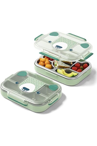 Monbento مونبينتو - صندوق غداء للاطفال بتصميم دب وندر جرين - صندوق غداء / وجب...