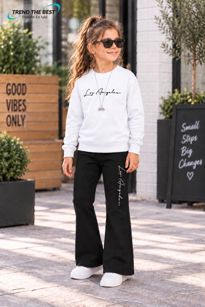 TREND THE BEST Trendin En İyisi ملابس شتوية وربيعية وخريفية للفتيات، سروال أس...