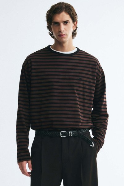 H&M Relaxed Fit Boxy long-sleeved T-shirt