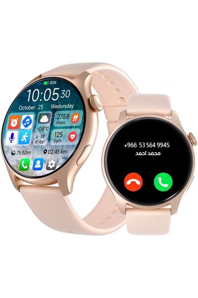 DuneVoyager ساعة ذكية للرجال والنساء، شاشة AMOLED، بطارية 280 مللي أمبير، مقا...