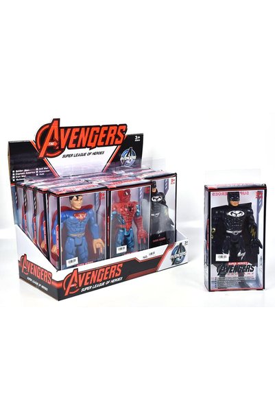 SPIDERMAN Figurină supererou 28 cm în cutie, 3 modele: , Spiderman, Superman