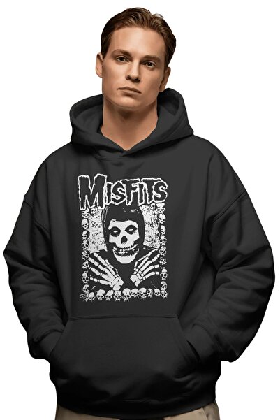 SEVBANO Misfits Rock Metal Music Band Pre-Printed Unisex Oversize Premium Hoodie