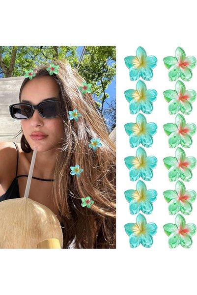 GQLV Small Flower Hair Claw Clips, 12PCS 1.18" Cute Mini Claw Clips for Women...