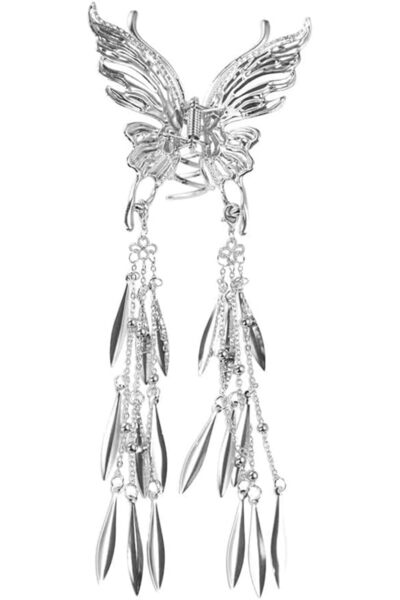 Arabest Butterfly Tassel Hair Claw,Metal Alloy Hair Clip,Chinese Style Butter...