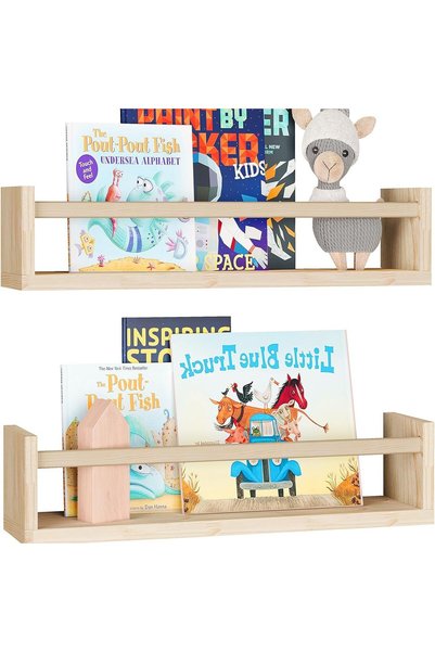 Generic Brand Set of 2 wall shelves, storage shelf, bookshelf, organizer, 42*...
