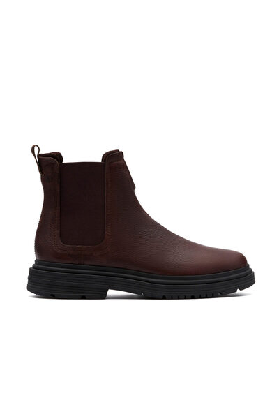 CLARKS ΑΝΔΡΙΚΟ ΜΠΟΤΑΚΙ Badbury Easy 26183258 Dark Brown Lea