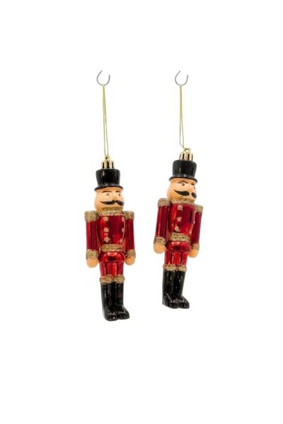 Noname Set of 2 figurines, 12 cm, red