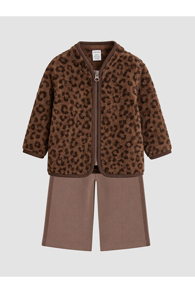LC Waikiki Leopard Embroidered Baby Girl Set for Style Enthusiasts from Uzg S...