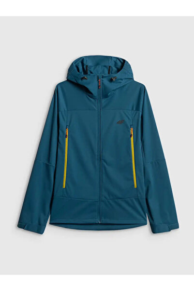 4F Jachetă softshell de trekking elastică pentru bărbați, cu membrană respira...