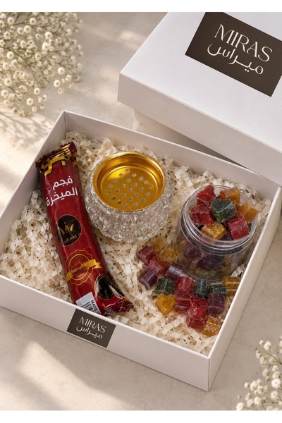 Miras Mirras Set of Incense Sticks with Assorted Fragrances + Elegant Crystal...