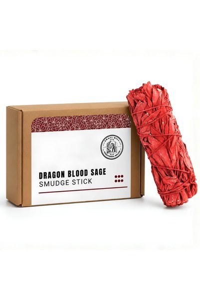 AWAFI MILL Dragon Blood Sage Smudge Stick | Aromatic Sage Bundle