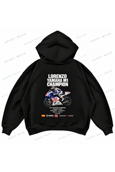 SVART WEAR Jorge Lorenzo · Yamaha Yzr-M1 · 2010 Front and Back Printed Oversi...