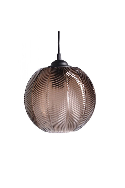 Klausen Chandelier KL111083, 1xE27, brown, IP20,