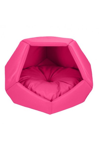 Empets Cubby House With Cushion Basic (60X60X44Cm)[Color - Pink, Dimension - ...