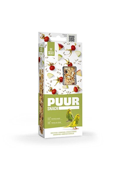 Witte Molen Puur Sticks With Rosehip & Apple For Budgie - [Weight - 60g]