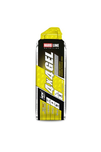 Hardline Nutrition 4x4 Gel Tuzlu (60ml 1 Adet) Karbonhidrat, Magnezyum, Potasyum, Sodyum İçeren Enerji Jeli