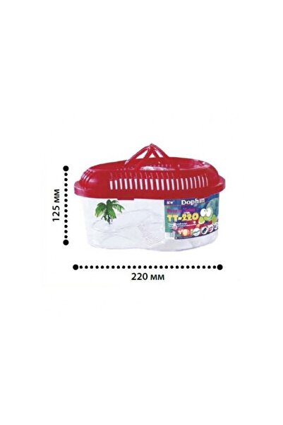 Kw Zone Turtle Tank With Cover[Dimension - 22 X 12.5Cm]