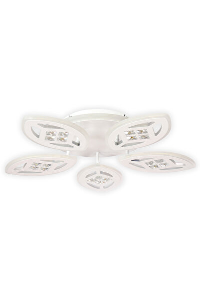 Klausen Plafonieră LED inteligentă Maros KL151044, reglabilă, cu telecomandă, 115W, 9500lm, lumină caldă+neutră+rece, IP20, albă