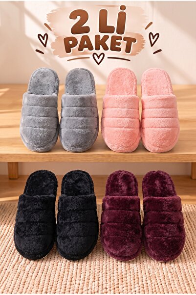 N MODA 2-Piece Mixed Men's and Women's Advantageous Package Plush House Slipp...