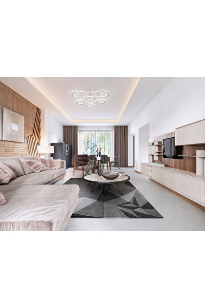 Klausen Plafonieră LED inteligentă Rondos KL151066, reglabilă, cu telecomandă, 210W, 18200lm, lumină caldă+neutră+rece, IP20, albă