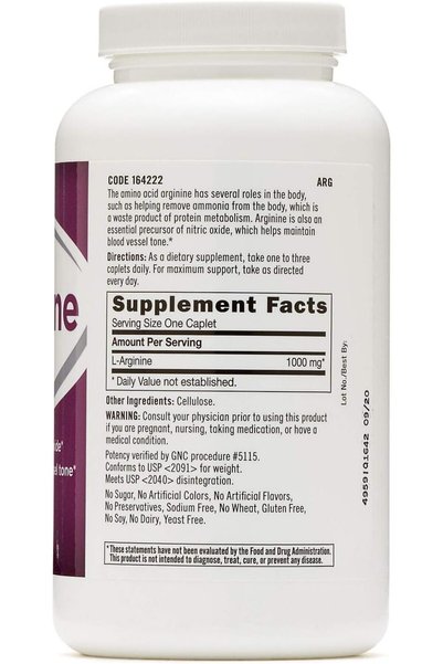G.N.C GNC L-arginine Nutritional Supplement (1000mg)