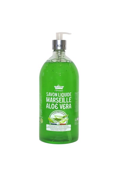 Les Petites Bains de Provence Săpun lichid cu aloe vera de Marsilia, pentru m...