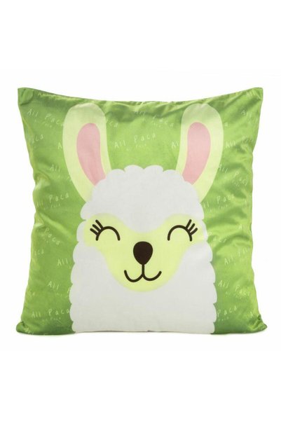Eurofirany Fata de perna decorativa kids-2C 45x45 Design91 verde/alb