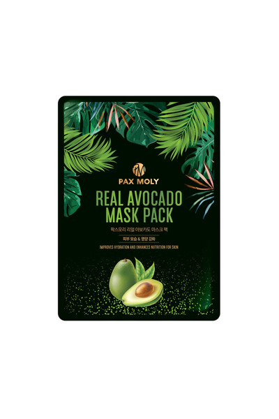 Pax Moly PaxMoly, Avocado Natural, Hrănitoare, Mască de față tip șervețel, Pe...