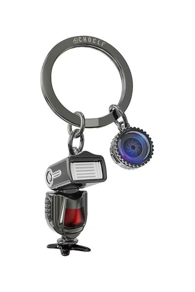 Metalmorphose El Feneri Anahtarlık MTM413-01 - Parlak Kurşun Rengi