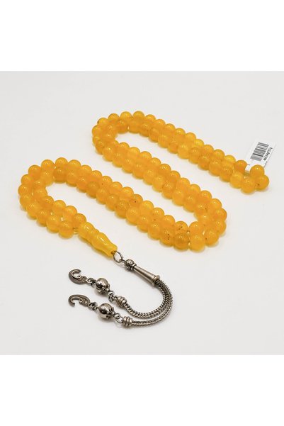 Generic Brand Aqeeq Agate Rosary Prayer Beads – 99 Beads, 8mm Round Tasbih, 7...