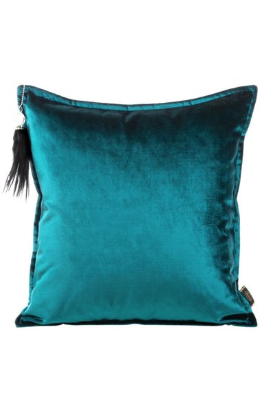 Eurofirany Fata de perna decorativa ROYAL-5 45x45 Euroflorany turcoaz inchis