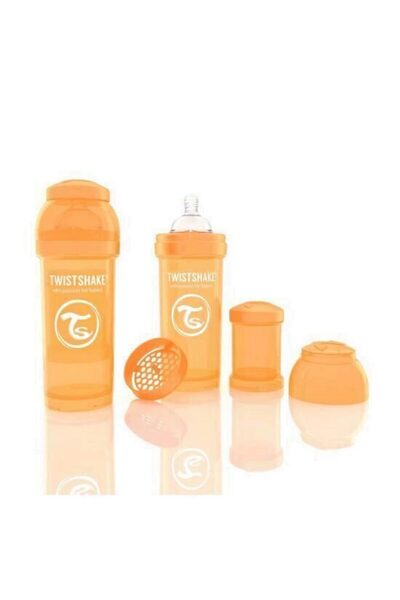 Twistshake Biberon Anti - Colici 260 ml Portocaliu