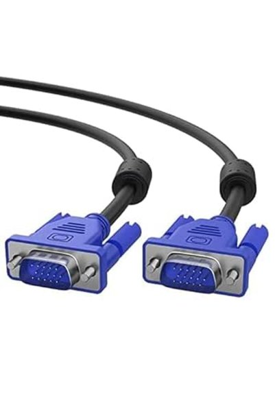 AXIYIBZI كابل فيديو VGA إلى VGA بطول 6 أقدام/1.8 متر، 15 دبوس، دقة 1080P Full...