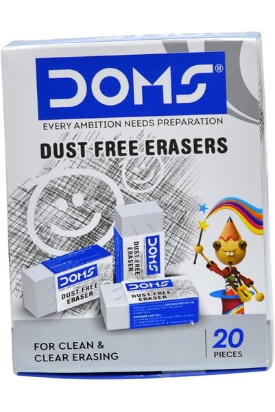 doms 3420/3421 Dust Free Eraser Pack 20 Pcs