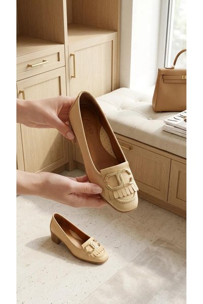 Ms Premium 25143235 Genuine Leather Women's Shoes