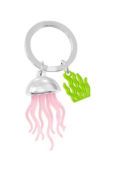 Metalmorphose Denizanası Anahtarlık MTM431-01 - Gümüş Pembe